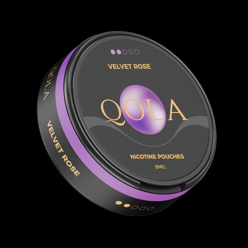 Qola nicotine pouch velvet rose 8mg
