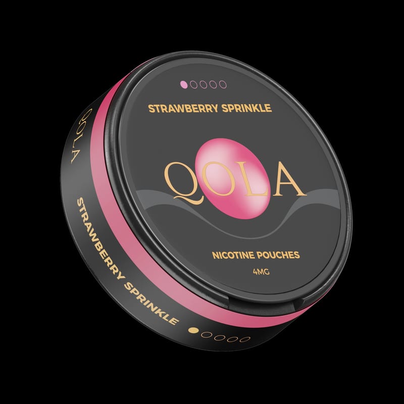 Qola nicotine pouch strawberry sprinkle 4mg